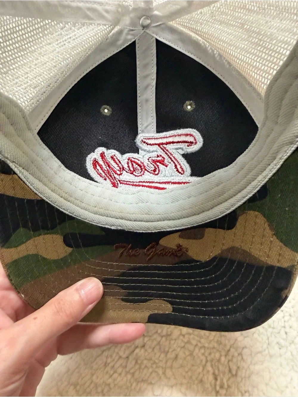 Troy University The Game Men's Camouflage Trucker Mesh Snap Back Cap Hat